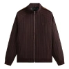 Kith Double Weave Clifton Track Jacket 'nouveau' In Burgundy