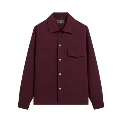 Pre-owned Kith Double Weave Montague Shirt 'essence' | Red | Men's Size L