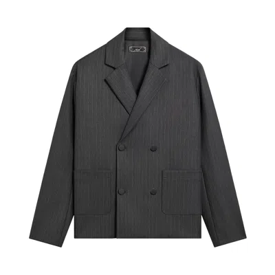 Pre-owned Kith Double Weave Raya Blazer 'dark Heather Grey' | Men's Size 48