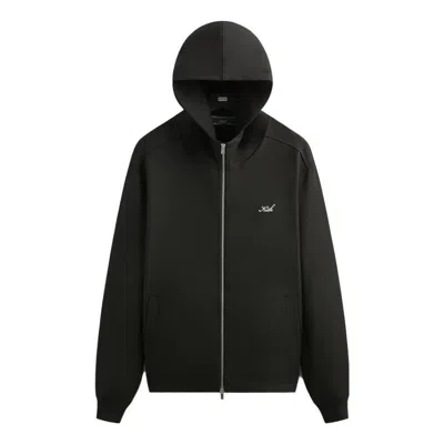 Kith Double Weave Selfridge Zip Up Hoodie 'black'