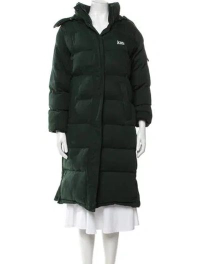 Pre-owned Kith Down Coat In Green