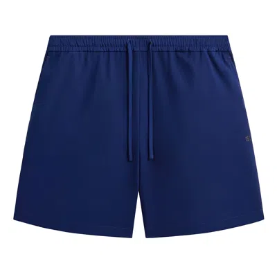 Pre-owned Kith Drape Twill Cayden Short 'deep Royal' | Blue | Men's Size Xs