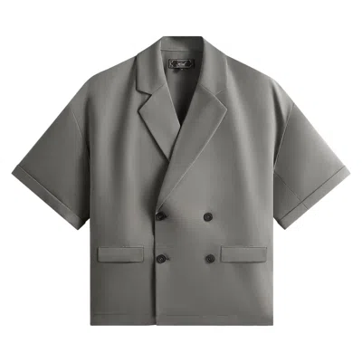Pre-owned Kith Drape Twill Ito Blazer 'island' | Grey | Men's Size 54 In Gray