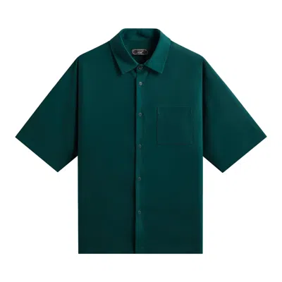 Pre-owned Kith Drape Twill Raf Dolman Buttondown 'chronicle' | Blue | Men's Size L