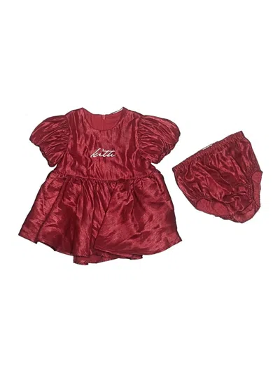 Pre-owned Kith Babies' Dress In Burgundy