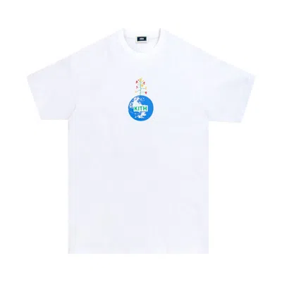 Pre-owned Kith Earth Day Tee With Reuseable Tote Bag 'white' | Men's Size M