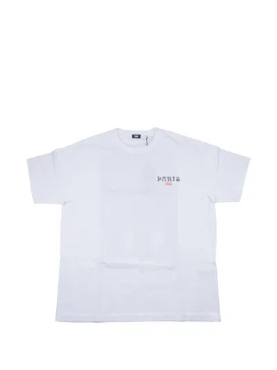 Kith Eiffel-cafe Logo T-shirt In White