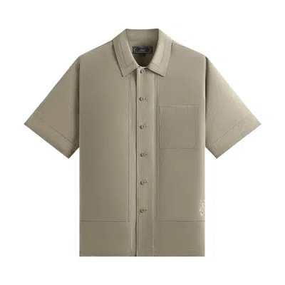 Pre-owned Kith Elton Buttondown 'haze' | Tan | Men's Size L In Brown