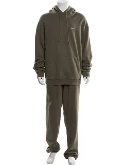 Pre-owned Kith Embroidered Accent Lounge Set In Green