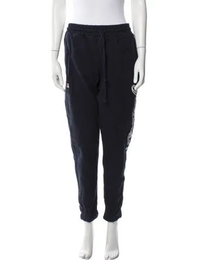 Pre-owned Kith Embroidered Accent Sweatpants In Blue
