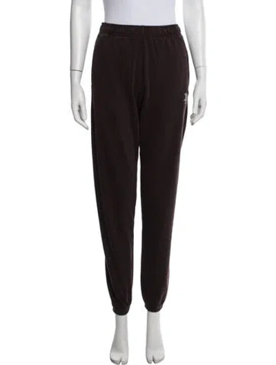 Pre-owned Kith Embroidered Accent Sweatpants In Brown