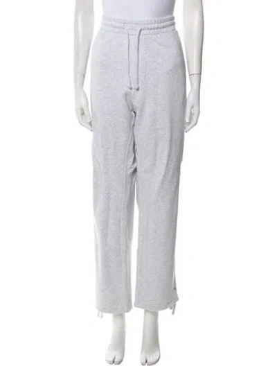 Pre-owned Kith Embroidered Accent Sweatpants In Gray