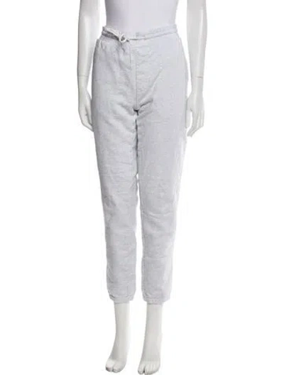 Pre-owned Kith Embroidered Accent Sweatpants In Gray