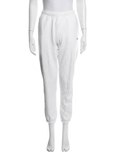 Pre-owned Kith Embroidered Accent Sweatpants In White