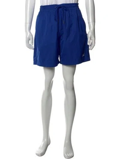 Pre-owned Kith Embroidered Accent Swim Trunks In Blue