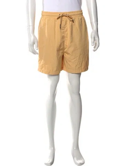 Pre-owned Kith Embroidered Accent Swim Trunks In Neutral