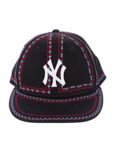 Pre-owned Kith Embroidered Baseball Cap In Blue