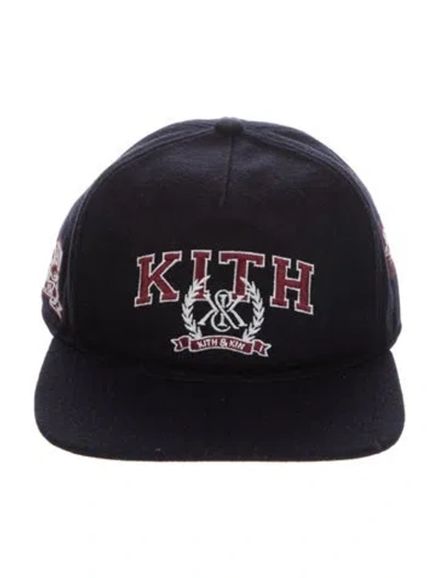 Pre-owned Kith Embroidered Baseball Cap In Blue
