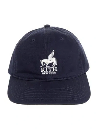 Pre-owned Kith Embroidered Baseball Cap In Blue