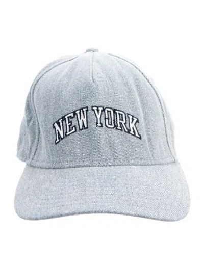 Pre-owned Kith Embroidered Baseball Cap In Blue
