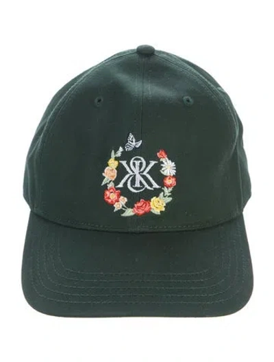 Pre-owned Kith Embroidered Baseball Cap In Green