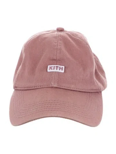 Pre-owned Kith Embroidered Baseball Cap In Pink