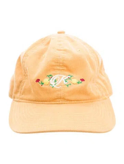 Pre-owned Kith Embroidered Baseball Cap In Yellow
