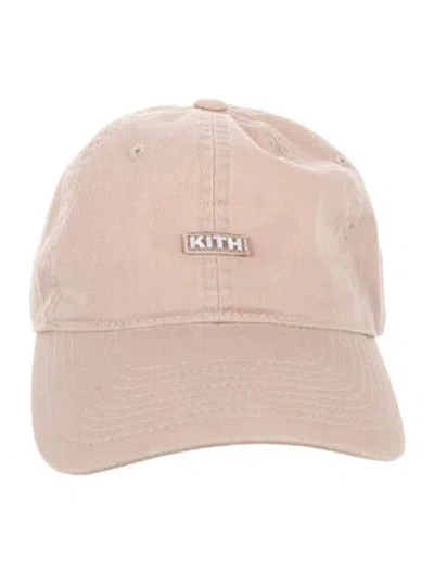 Pre-owned Kith Embroidered Canvas Baseball Cap In Neutral