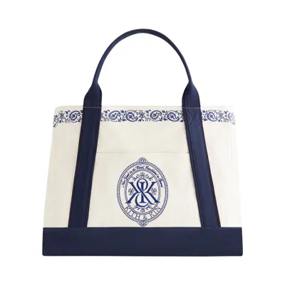 Pre-owned Kith Embroidered Canvas Tote Bag 'sandrift' | White | Men's Size Onesize