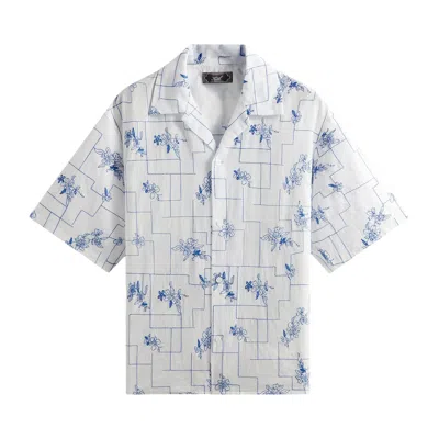 Pre-owned Kith Embroidered Cotton Voile Gianni Shirt 'white' | Men's Size Xl