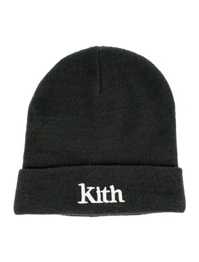 Pre-owned Kith Embroidered Logo Beanie In Green