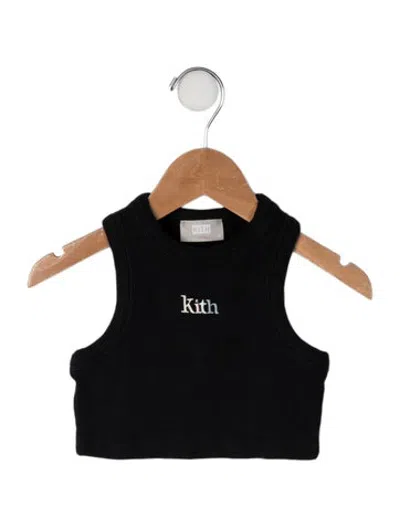 Pre-owned Kith Babies' Embroidered Logo Tank Top In Black