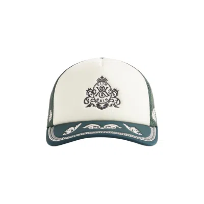 Pre-owned Kith Embroidered Nolan Trucker Hat 'stadium' | Green | Men's Size Onesize
