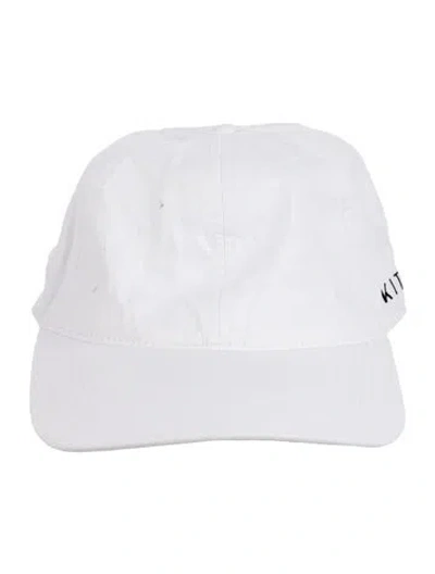 Pre-owned Kith Embroidered Polyester Baseball Cap In White