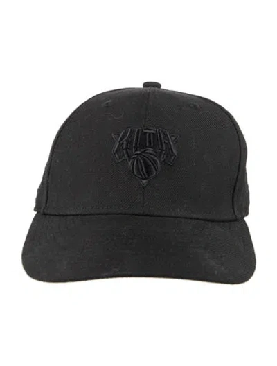 Pre-owned Kith Embroidered Wool Baseball Hat In Black