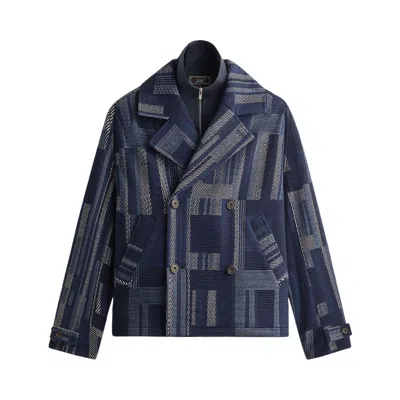 Pre-owned Kith Everett Cropped Moto Trench 'nocturnal' | Blue | Men's Size Xs