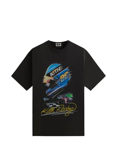 Kith F1 Graphic-print T-shirt In Black