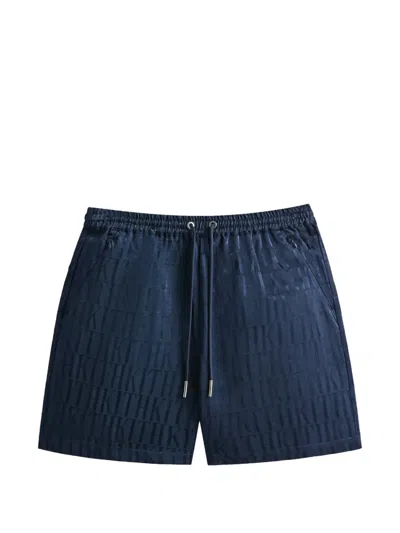 Kith Faille Cedar Shorts In Blue