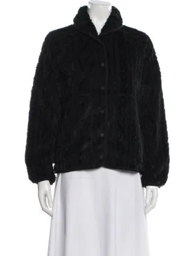 Pre-owned Kith Faux Fur Jacket In Black