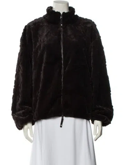 Pre-owned Kith Faux Fur Jacket In Black
