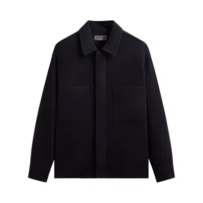 Pre-owned Kith Felted Jersey Ace Shirt 'ink' | Black | Men's Size Xl