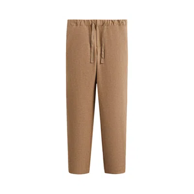 Pre-owned Kith Felted Jersey Bentley Pant 'strand' In Cream