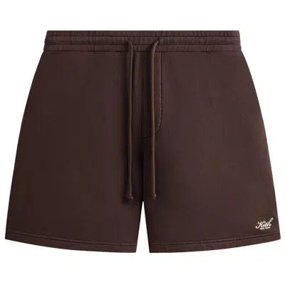 Pre-owned Kith Fleece Curtis Short 'kindling' | Brown | Men's Size M