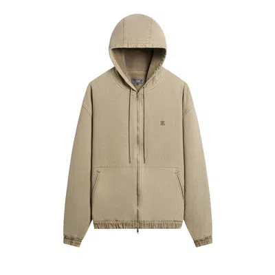Pre-owned Kith Fleece Lined Denim Nyx Jacket 'folly' | Tan | Men's Size S