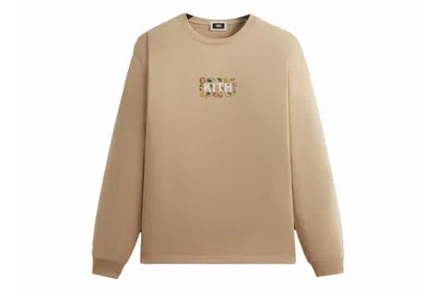 Pre-owned Kith Floral Classic Logo Long Sleeve Tee Canvas
