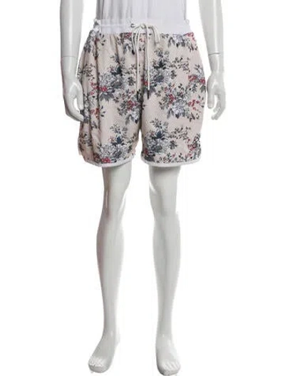 Pre-owned Kith Floral Print Athletic Shorts In Neutral