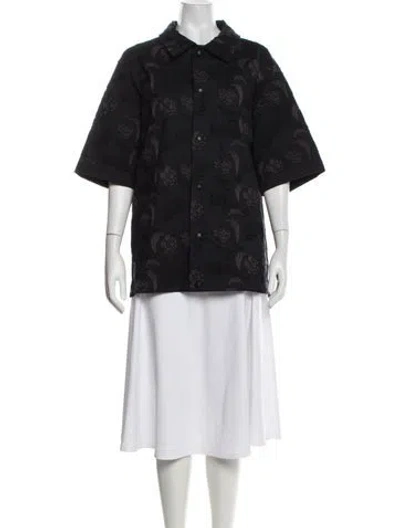 Pre-owned Kith Floral Print Jacket In Black