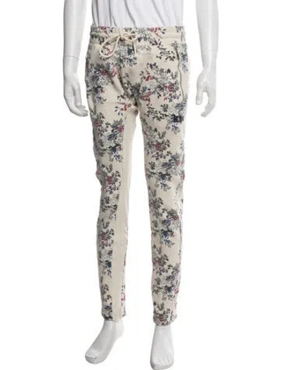 Pre-owned Kith Floral Print Joggers In Neutrals