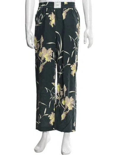 Pre-owned Kith Floral Print Pants In Green