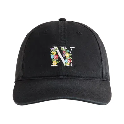 Pre-owned Kith For '47 Floral Ny Washed Twill Classic Cap 'black' | Men's Size Onesize